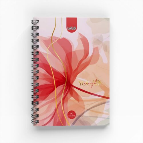 Cuaderno Argollado Flowers para Mujer 5 materias