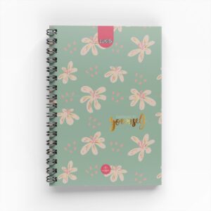 Cuaderno Argollado Flowers para Mujer 5 materias