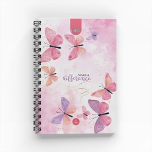 Cuaderno Argollado Flowers para Mujer 5 materias