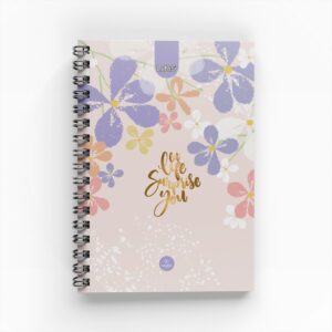 Cuaderno Argollado Flowers para Mujer 7 materias