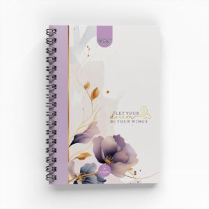 Cuaderno Argollado Flowers para Mujer 7 materias
