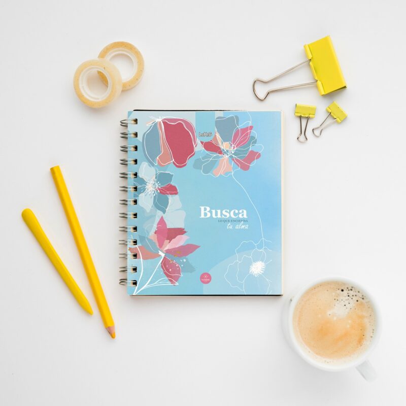 Libreta MiniSpring Flowers para Mujer