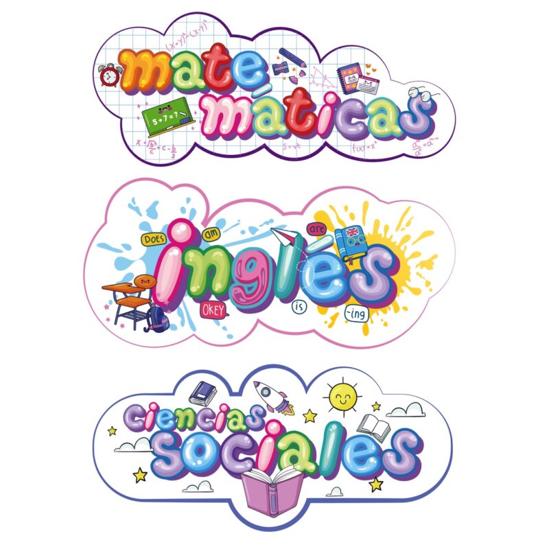Stickers Para Marcar Útiles Escolares