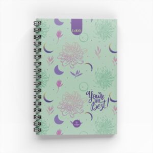 Cuaderno Argollado 1 Materia 80 hojas para mujer Flowers