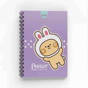 Cuaderno Argollado 1 Materia 80 hojas para mujer Muñecos